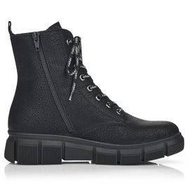 Botas cómodas impermeables para mujer negras Rieker X3410-00 negro 13