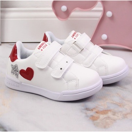 Deportivas niña American Club 125/23 blancas con velcros blanco 3
