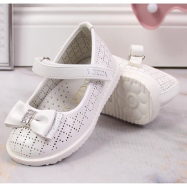 Bailarinas niña con velcro blanco Vinceza 36122 6