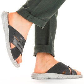 Cómodas zapatillas de hombre grises Rieker 25289-45 12