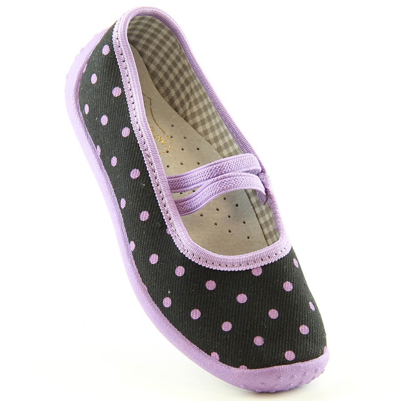 Bailarinas para niña para jardín de infantes y escuela slip-on Nazo N006ABW negro 1