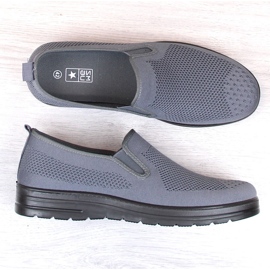 Zapatillas sin cordones de hombre News 1022 grises 4