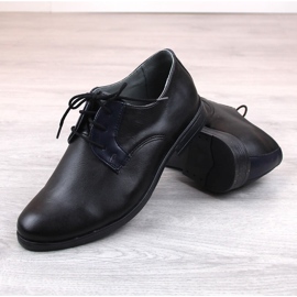 Zapatos comunión niño cómodos negro Kornecki 6120 4