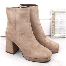 Botines de mujer ante beige Jezzi RMR2288-2 2