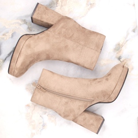 Botines de mujer ante beige Jezzi RMR2288-2 3