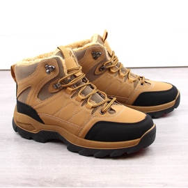 Zapatos altos de invierno aislantes para hombre camel marrón 1