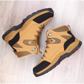 Zapatos altos de invierno aislantes para hombre camel marrón 4