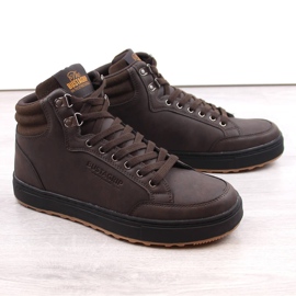 Bustagrip Zapatos deportivos de hombre de piel marrón. 2