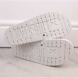 Chanclas de piel ecológica blanca con hebilla Big Star JJ274A309 blanco 4