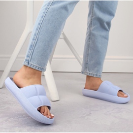 Pantuflas mujer celeste Vinceza 76052 violeta 2