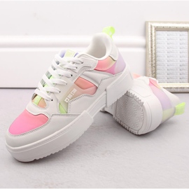 Deportivas mujer plataforma multicolor Big Star NN274359 blanco 7