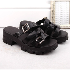 Chanclas de mujer cómodas de tacón perfumadas negras Zaxy NN285043 negro 5