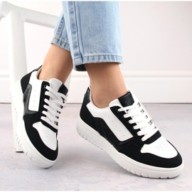 Zapatillas deportivas de mujer panda blanco y negro McBraun 23263 1