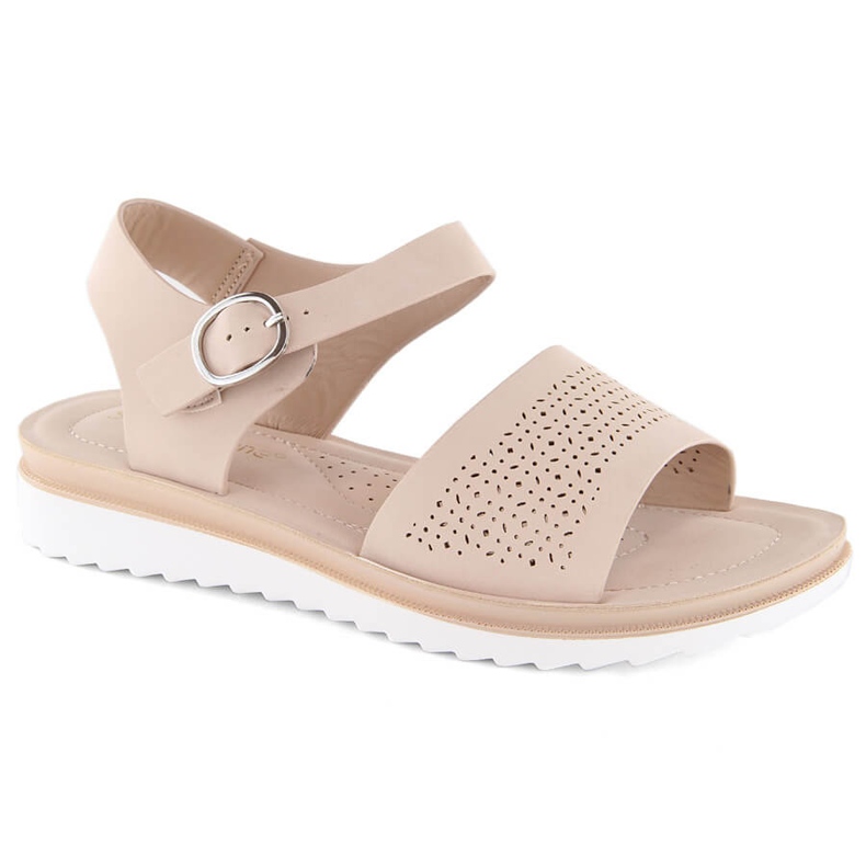 Sandalias mujer caladas rosa Sergio Leone SK082H rosado 1