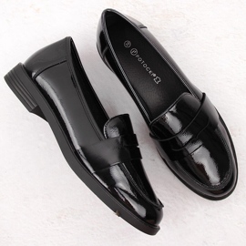 Zapatos señores mujer charol negro Potocki 12442 4