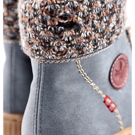 Botines aislantes de mujer, azul, Rieker Z6648-14 7