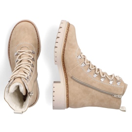 Botas aislantes de mujer, beige, Rieker 72643-60 4
