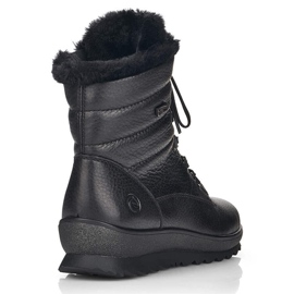 Botas de mujer de piel con aislamiento negro Remonte R8480-01 14