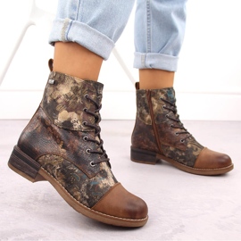 Botas de mujer, botas aislantes e impermeables Rieker 94611-90 marrón 15