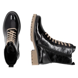 Botas de mujer charol negro Remonte D8663-00 4