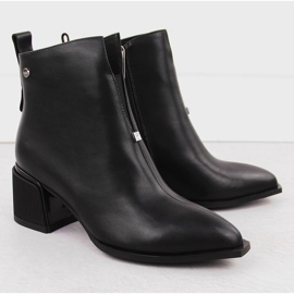 Botas mujer piel tacón alto negro Goe OO2N4211 2