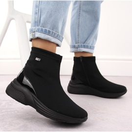 Botas cuña mujer impermeables negras Remonte D6677-03 negro 12