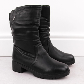 Botines negros altos aislantes de mujer Filo Donna Z24-43 2