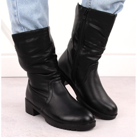 Botines negros altos aislantes de mujer Filo Donna Z24-43 6