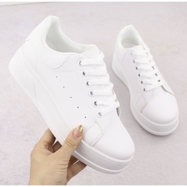 Deportiva mujer plataforma blanca Sabatina 0974 blanco 2