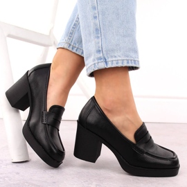 Zapatos de mujer con tacones altos, negro Potocki 12451 4
