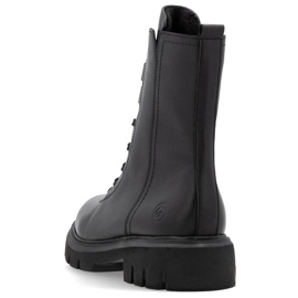Botas de trabajo para mujer con aislamiento de piel, color negro Remonte D1W76-00 3