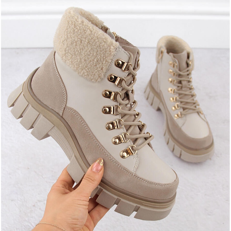 Botines de mujer de piel beige Filippo DBT6471 1 Botines de mujer de piel beige Filippo DBT6471 1