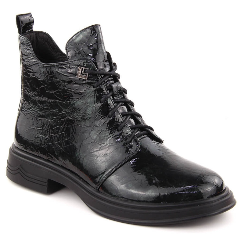 Botines mujer charol verde D&amp;A S.Barski Colección Premium LZ42-042 1