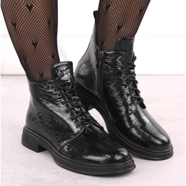 Botines mujer charol verde D&amp;A S.Barski Colección Premium LZ42-042 7