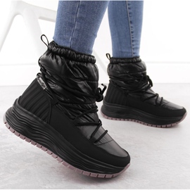Botas de nieve sin cordones de mujer Filippo DBT6647 negras con plataforma negro 5