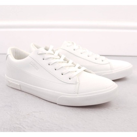 Zapatillas de hombre fabricadas en piel ecológica, blanca Big Star NN174250 blanco 1
