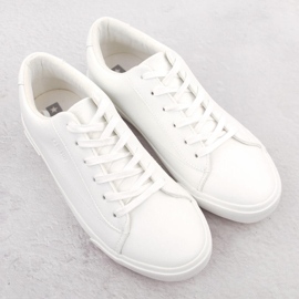 Zapatillas de hombre fabricadas en piel ecológica, blanca Big Star NN174250 blanco 2