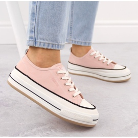 Deportivas mujer plataforma rosa Big Star NN274207 rosado 5