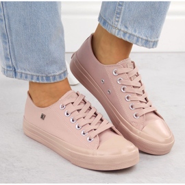 Zapatillas bajas de mujer en textil, rosa Big Star NN274291 rosado 5