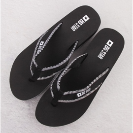 Chanclas cuña mujer negra Big Star NN274A727 negro 3