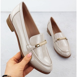 Potocki Zapatos beige beige lacados con lacado bajo de mujeres SZ12065 1 Potocki Zapatos beige beige lacados con lacado bajo de mujeres SZ12065 1