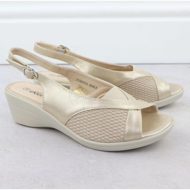 Sandalias para mujeres para cómodos beige evento 8863 2