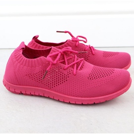 Zapatos deportivos femeninos abiertos fuchsja news 1020 rosado 2