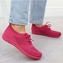 Zapatos deportivos femeninos abiertos fuchsja news 1020 rosado 5