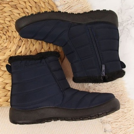 Botas de nieve impermeables con cremallera News W EVE181B azul marino 14