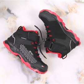 Botas de nieve impermeables con velcro American Club Jr.AM904B negro 7