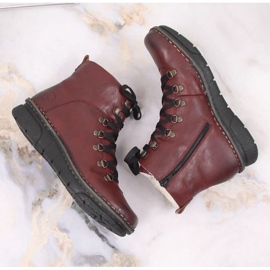 Cómodas botas aislantes Rieker W RKR559 rojo 34