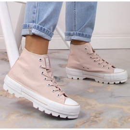 Zapatillas de zapatillas desnudas Big Star INT1844 Sneakers rosado 12