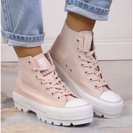 Zapatillas de zapatillas desnudas Big Star INT1844 Sneakers rosado 13