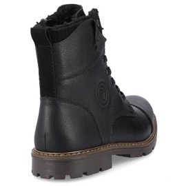Botas de piel con aislamiento de lana Rieker M RKR296A negro 24